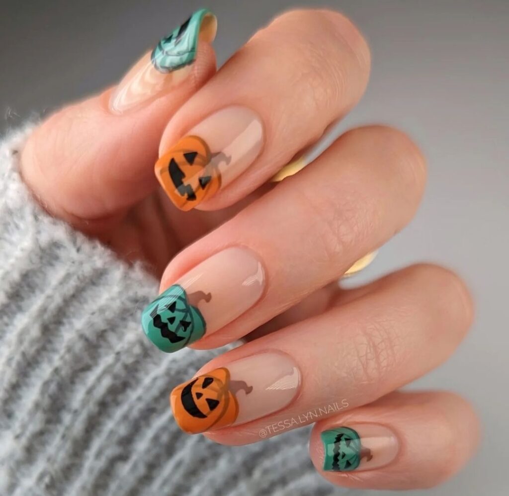 Pumpkin Nails