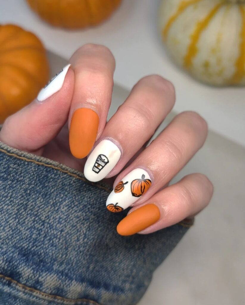 Pumpkin Nail designs