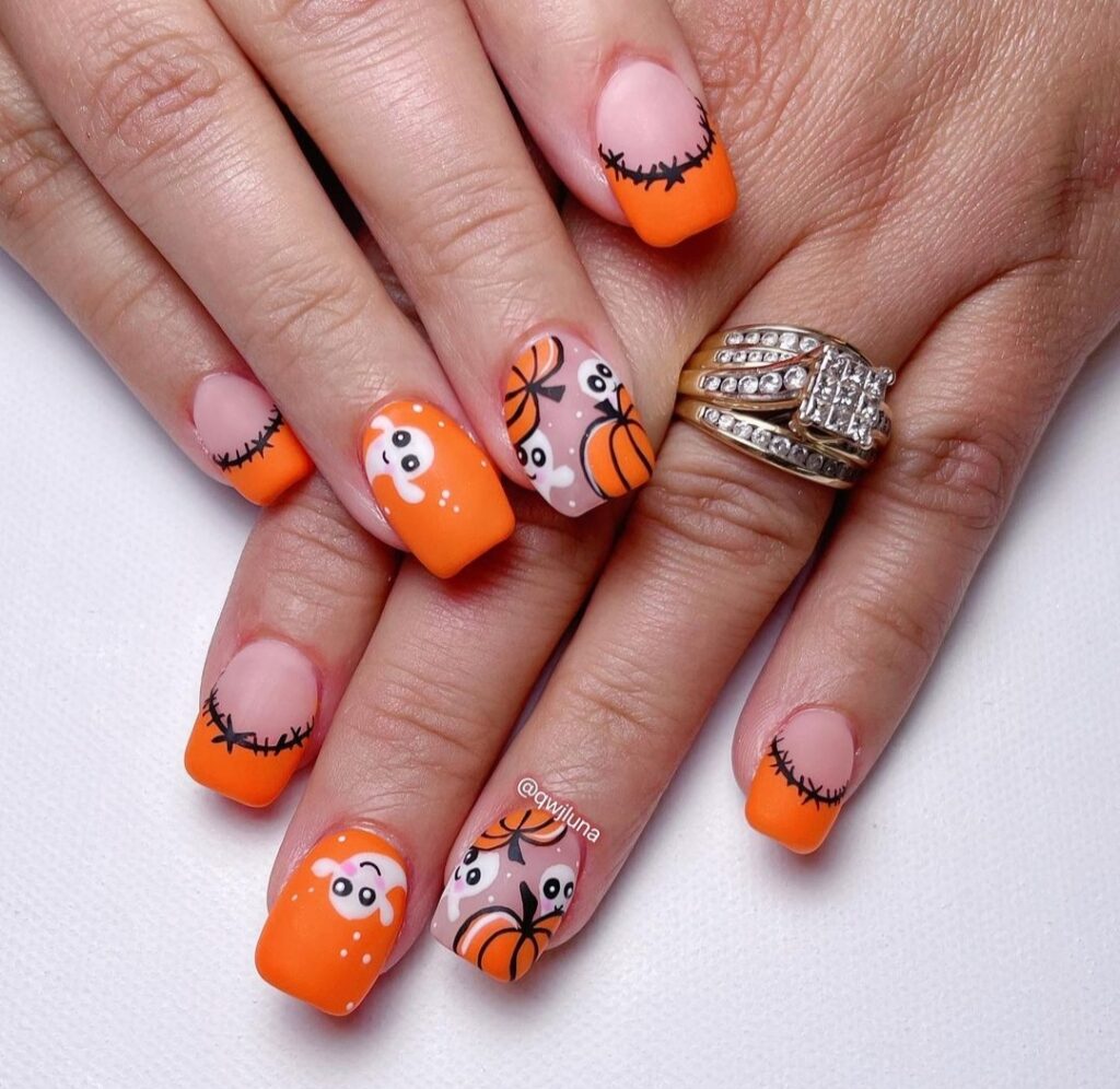 Pumpkin Nail designs