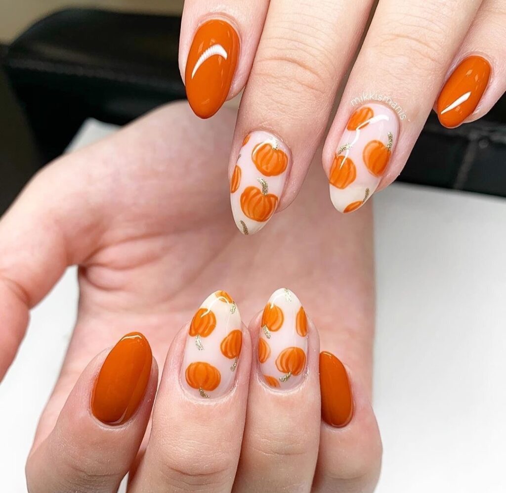 Pumpkin Nails