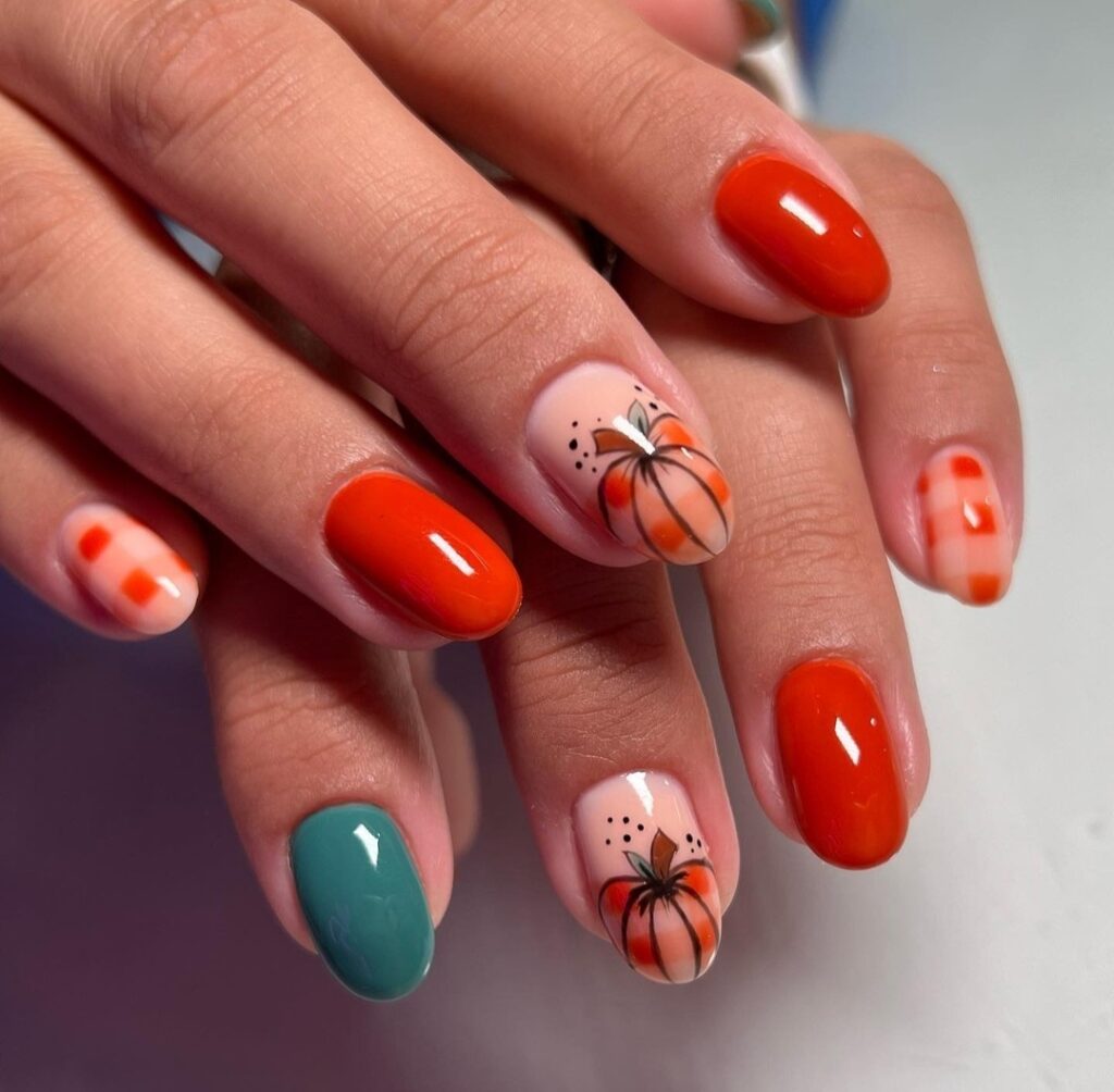 Pumpkin Nail designs