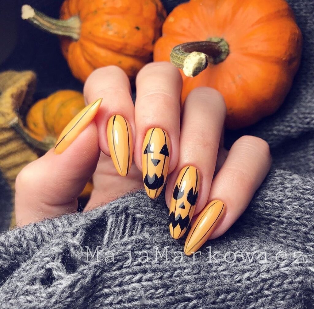 Pumpkin Nail designs