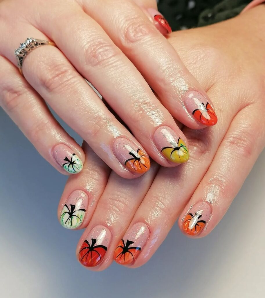 Pumpkin Nail designs