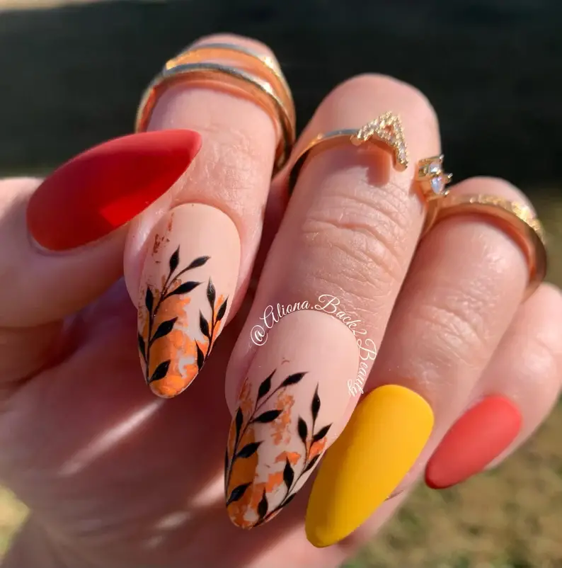 trendy fall nail designs and colors