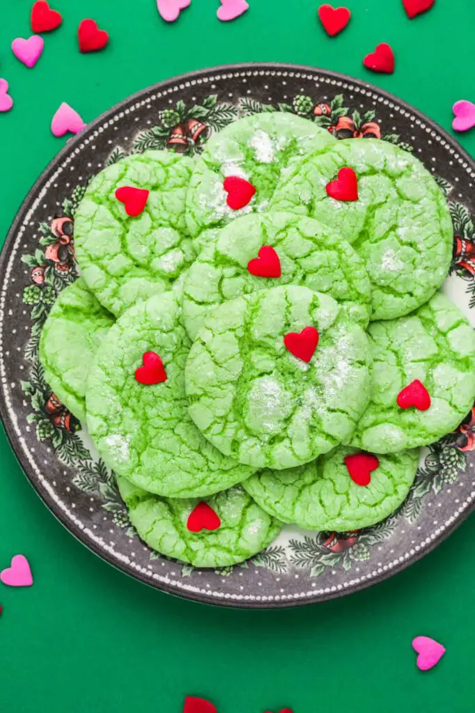 Grinch Cookies - Christmas Dessert Recipes
