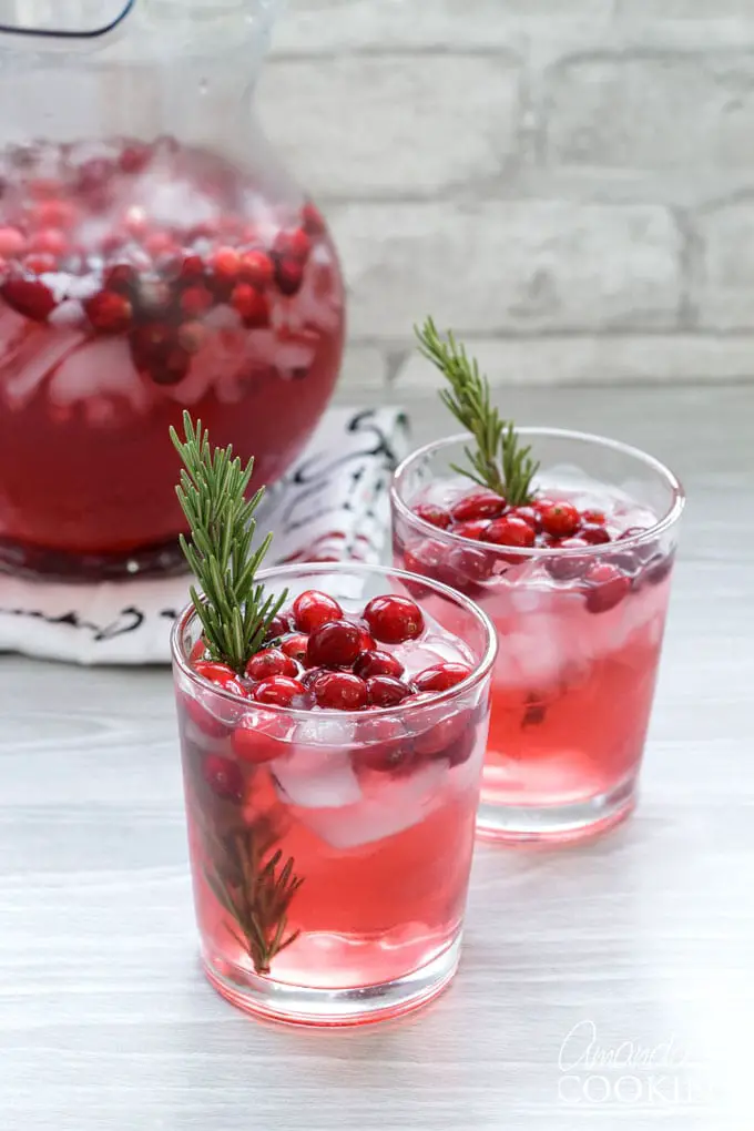 Cranberry Holiday Punch-Christmas Cocktails