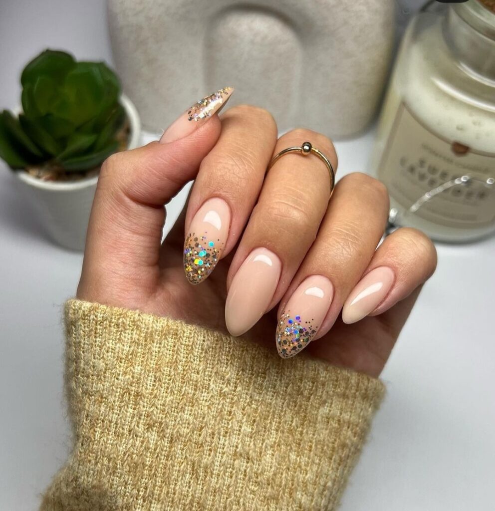 cute New Year nails design and nail art trends