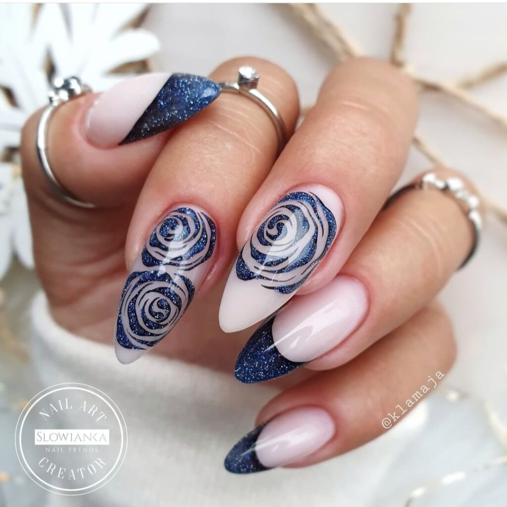 cute New Year nails design and nail art trends