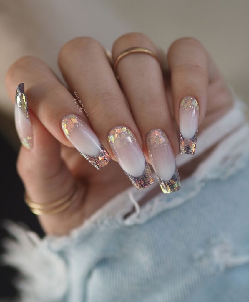 cute New Year nails design and nail art trends