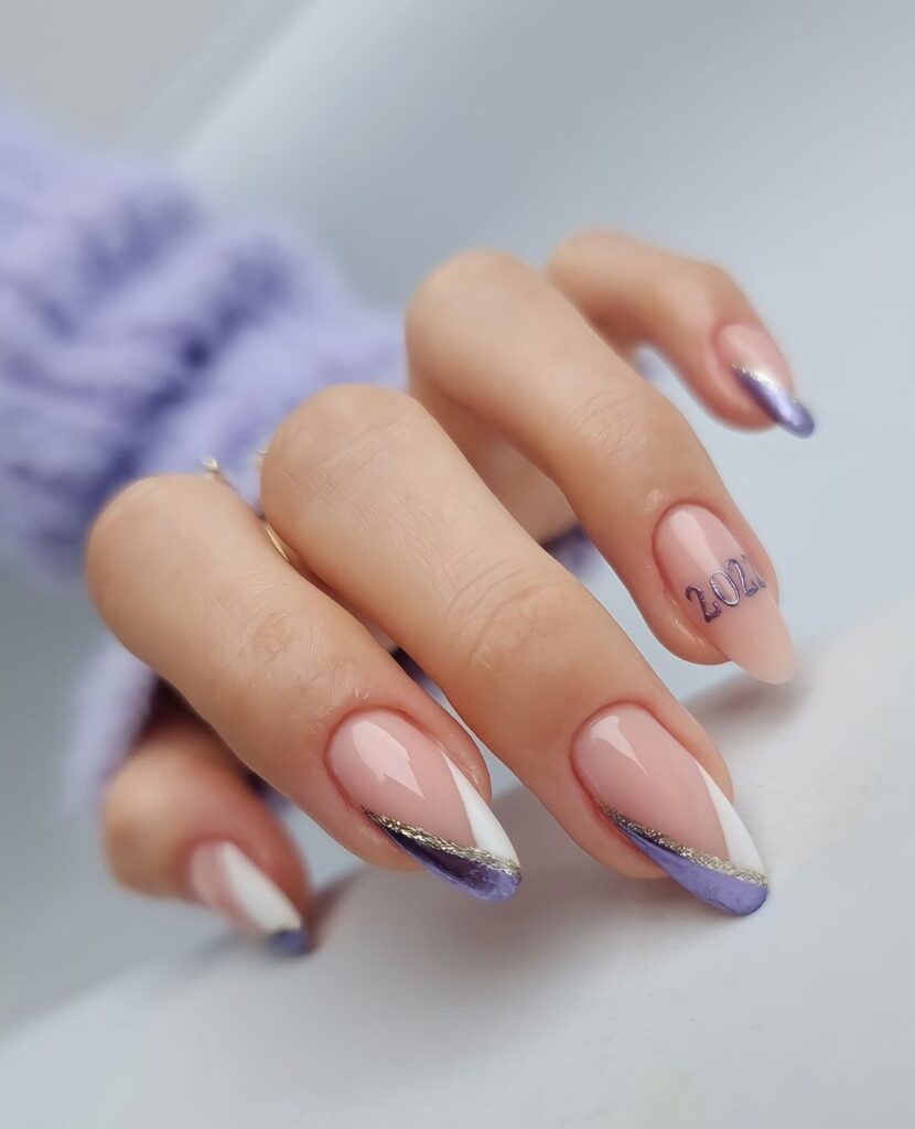 cute New Year nails design and nail art trends