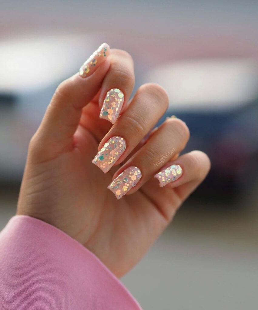 cute New Year nails design and nail art trends