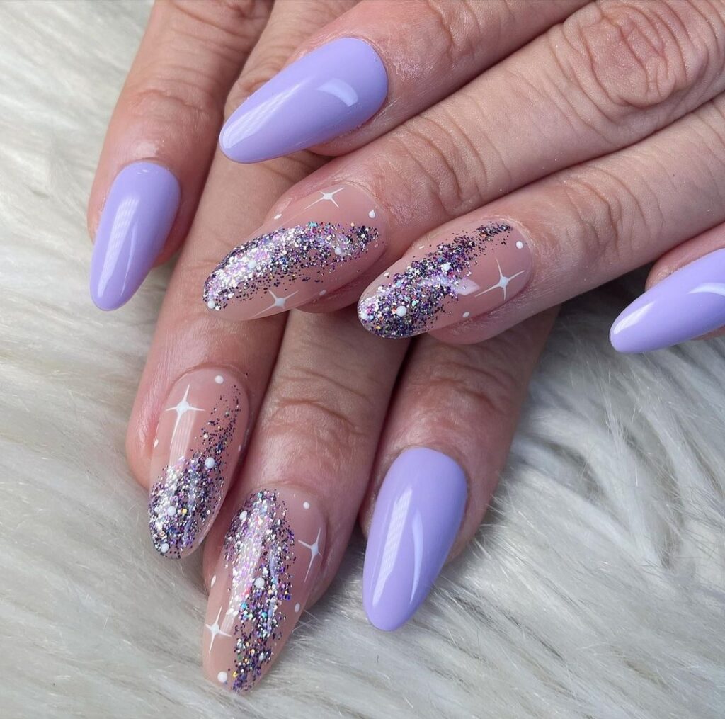 cute New Year nails design and nail art trends