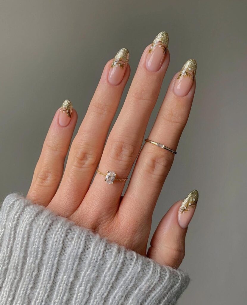 cute New Year nails design and nail art trends