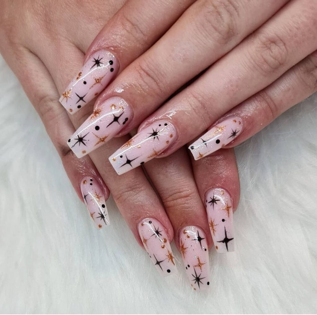 cute New Year nails design and nail art trends