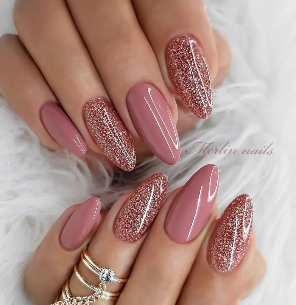 cute New Year nails design and nail art trends