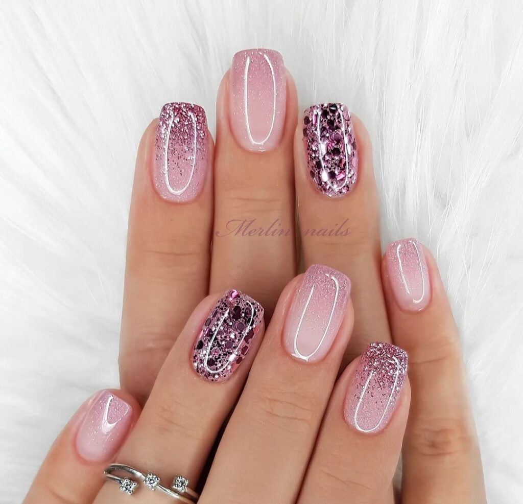 cute New Year nails design and nail art trends