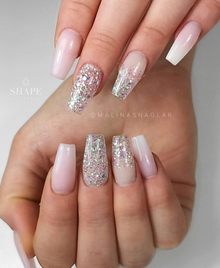 cute New Year nails design and nail art trends