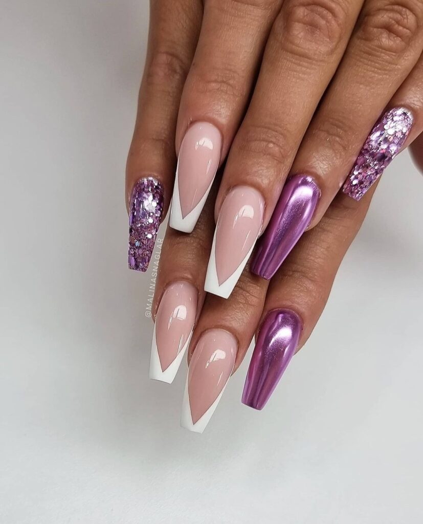 cute New Year nails design and nail art trends