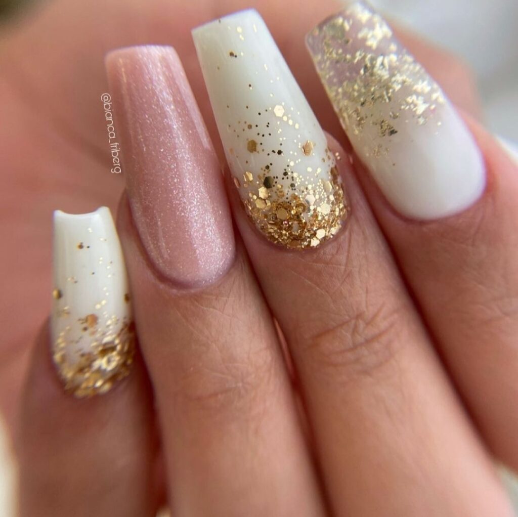 cute New Year nails design and nail art trends