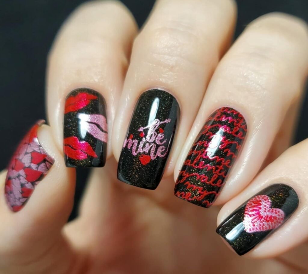 nail art ideas for valentines day nail designs