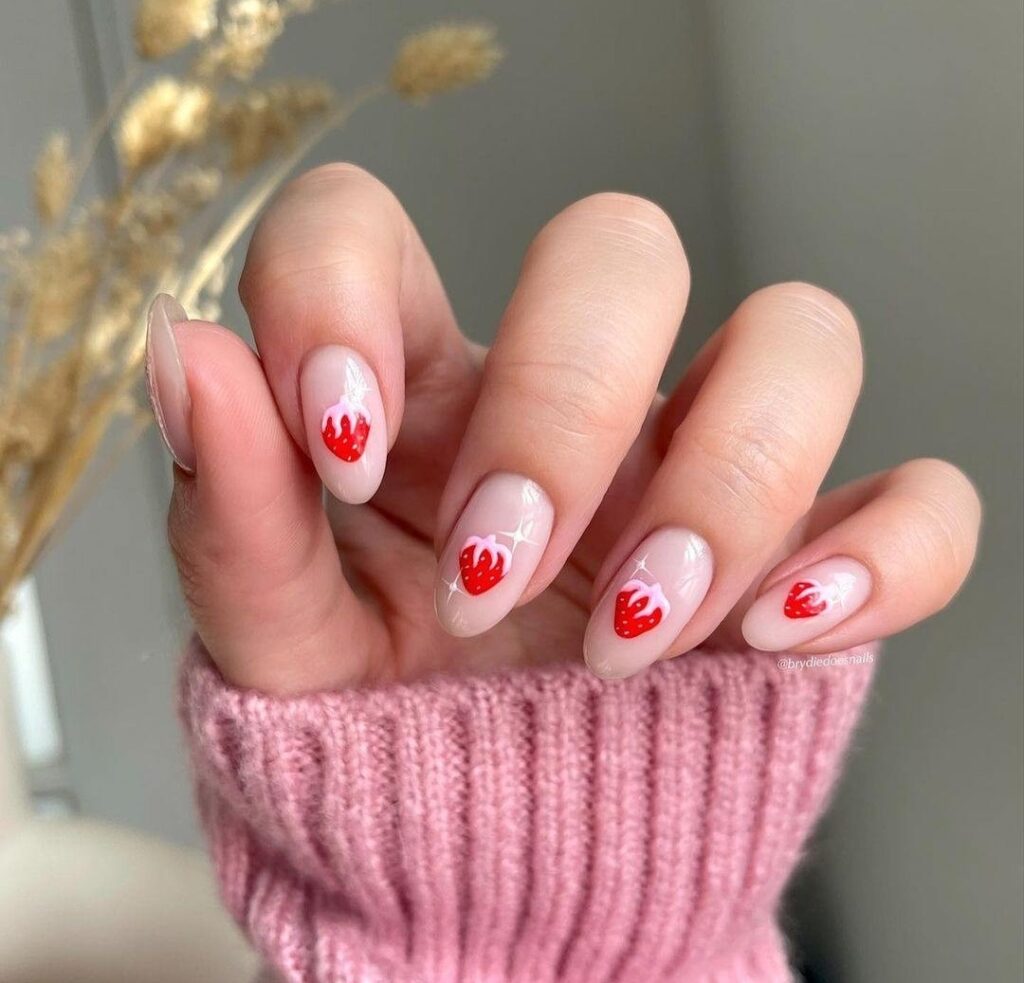 red and pink nail art ideas for valentines day nails designs