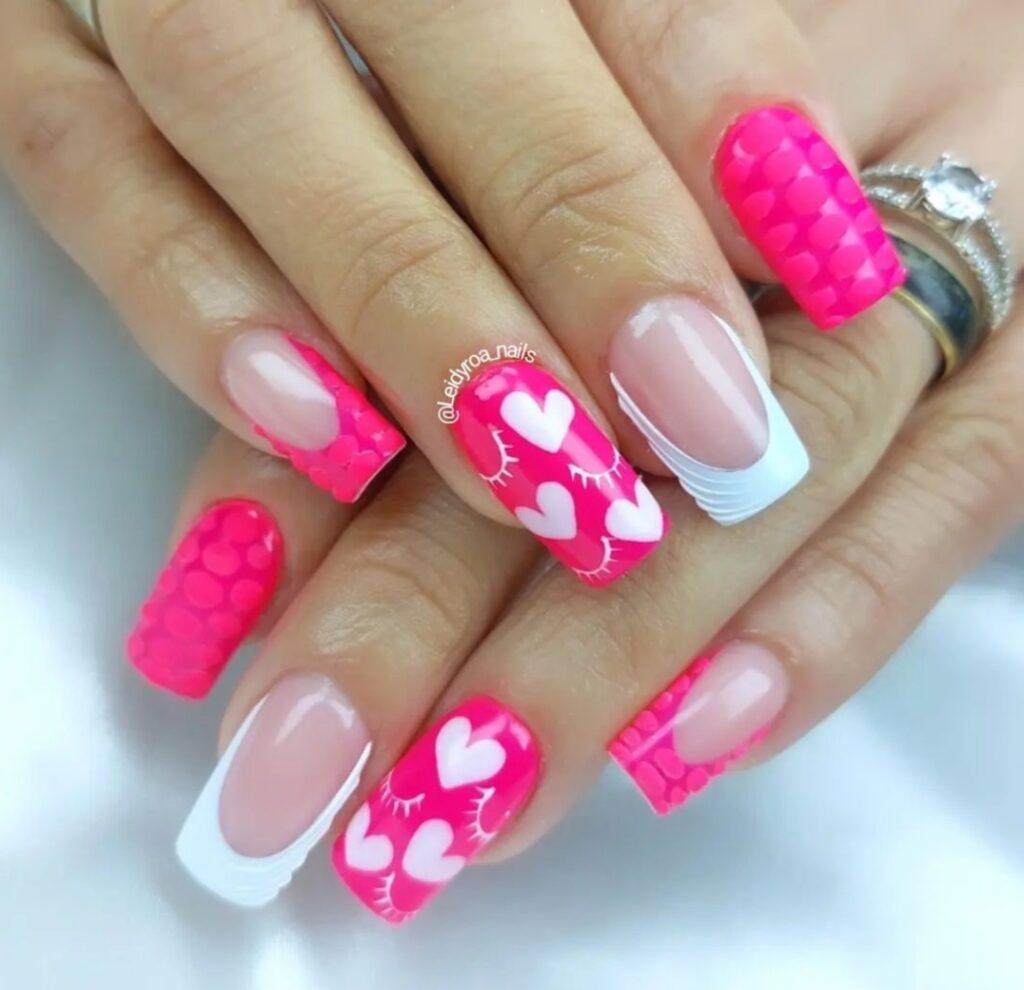 nail art ideas for valentines day nail designs