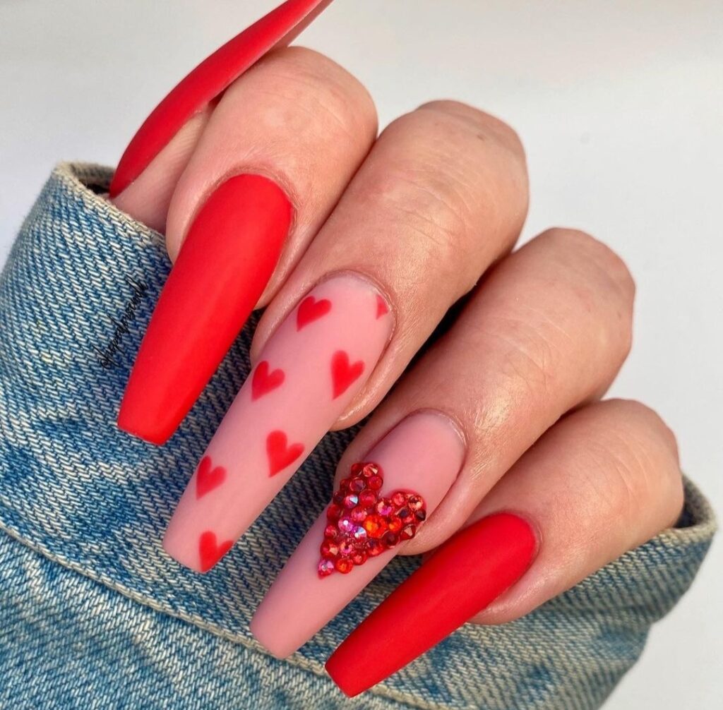 nail art ideas for valentines day nail designs
