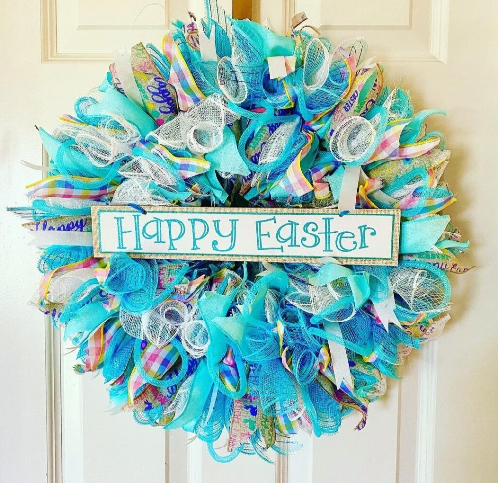 Blue themes Easter wreaths