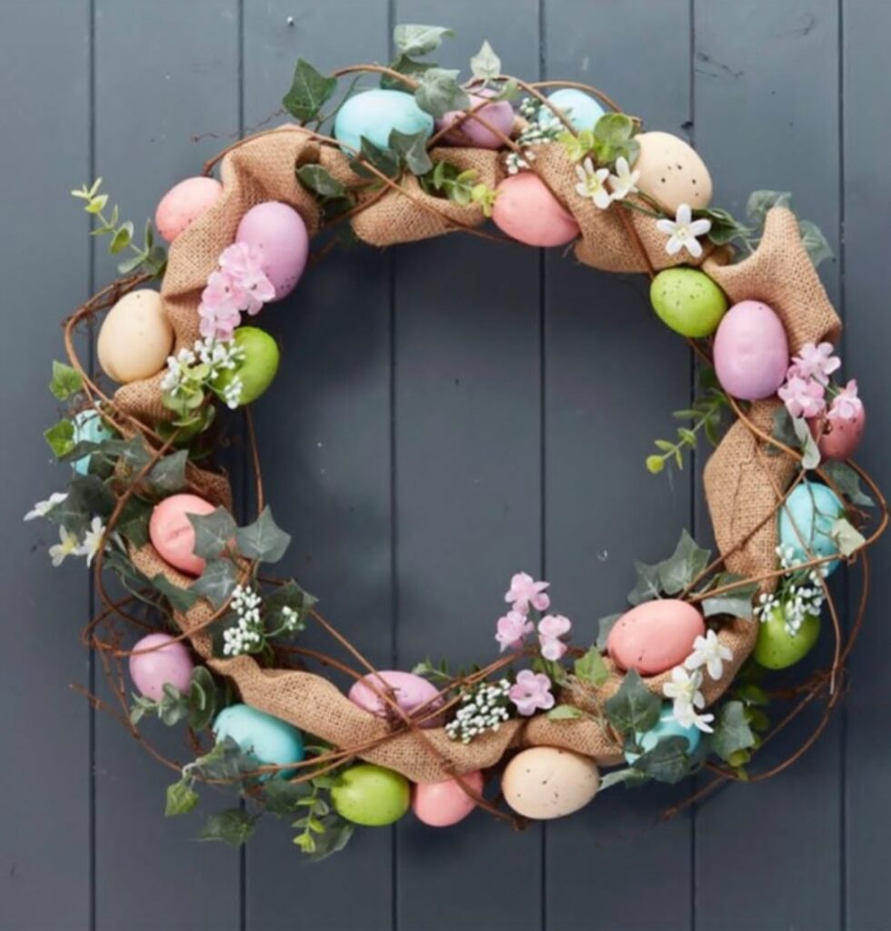 Easter egg wreaths