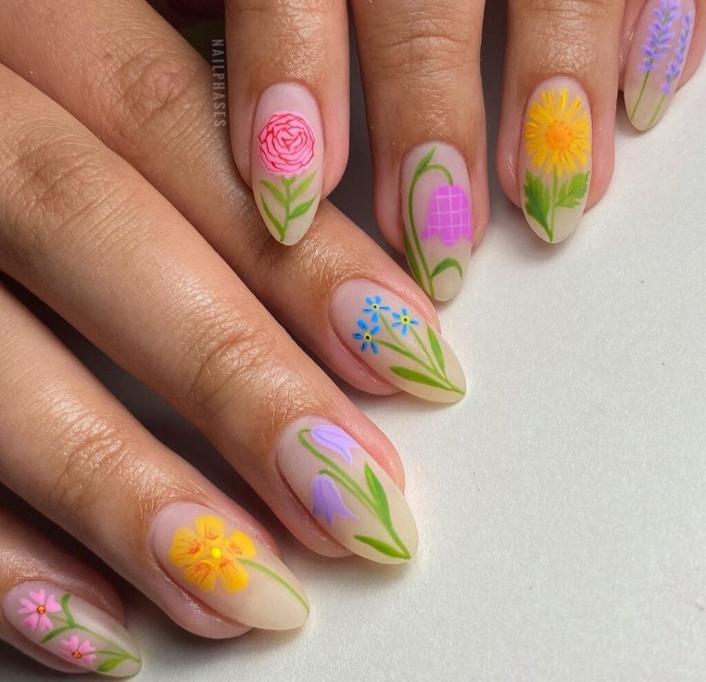 Spring nail designs and nailart