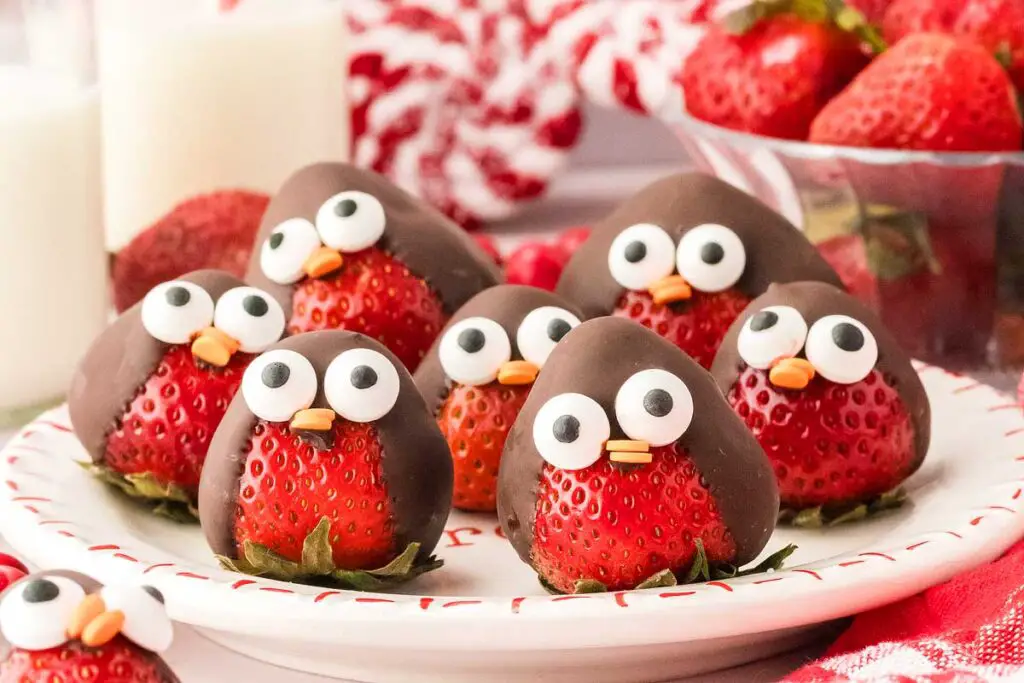 Chocolate Strawberry Birds valentines day dessert ideas