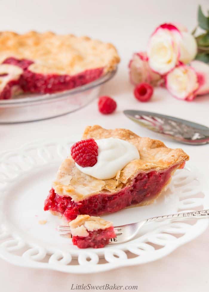 Easy Raspberry Pie - Valentines Day Desserts