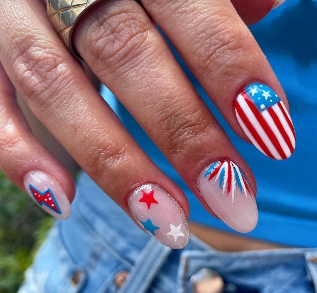 4h of july nails and designs