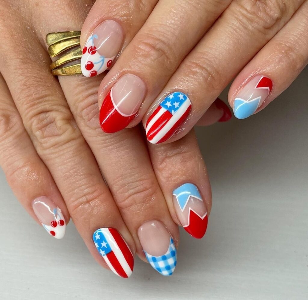 4h of july nails and designs