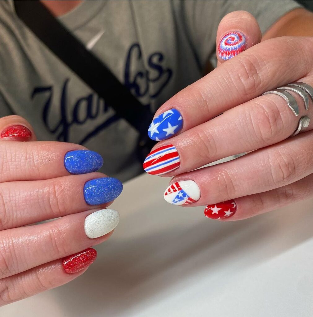 4h of july nails and designs