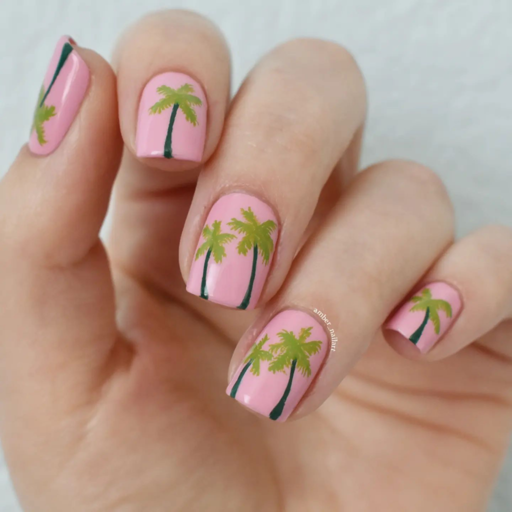 Short summer nails.