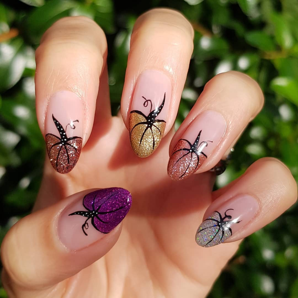 Pumpkin Nail designs