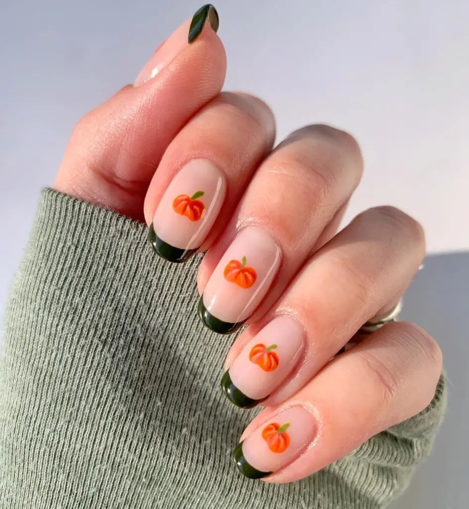 Pumpkin Nail Art