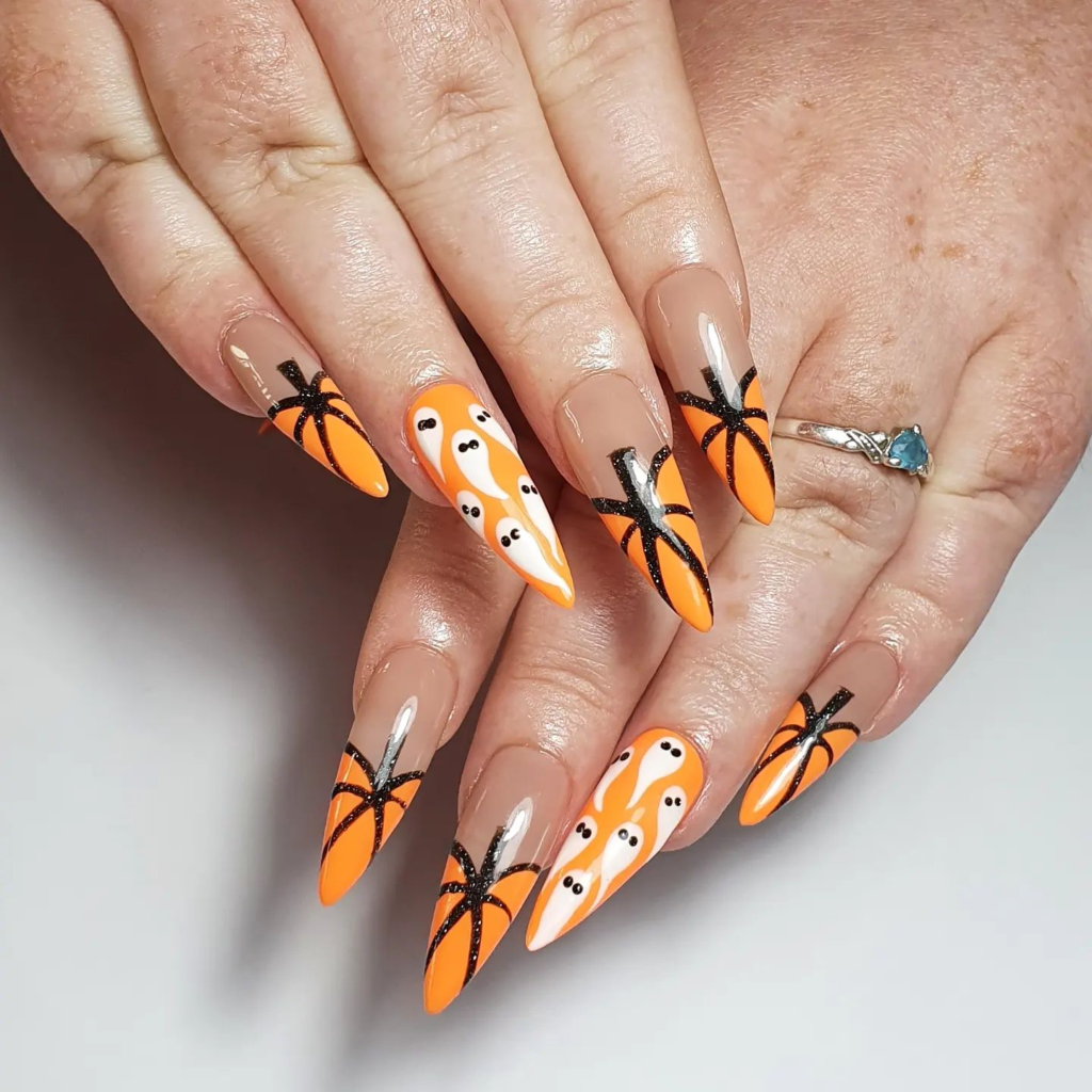 Pumpkin Nail designs 