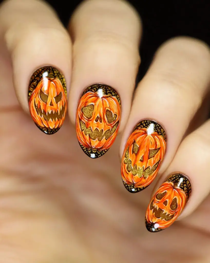 Pumpkin Nails