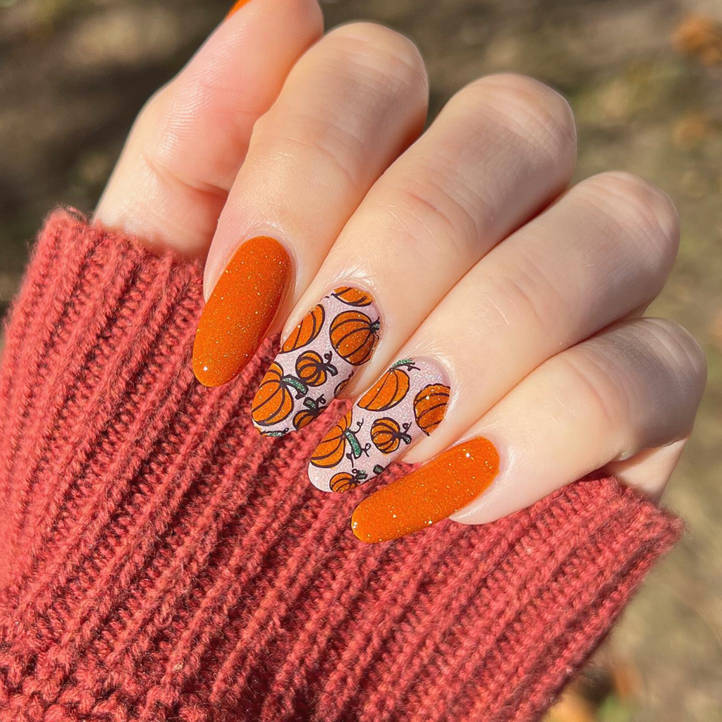 Pumpkin Nails