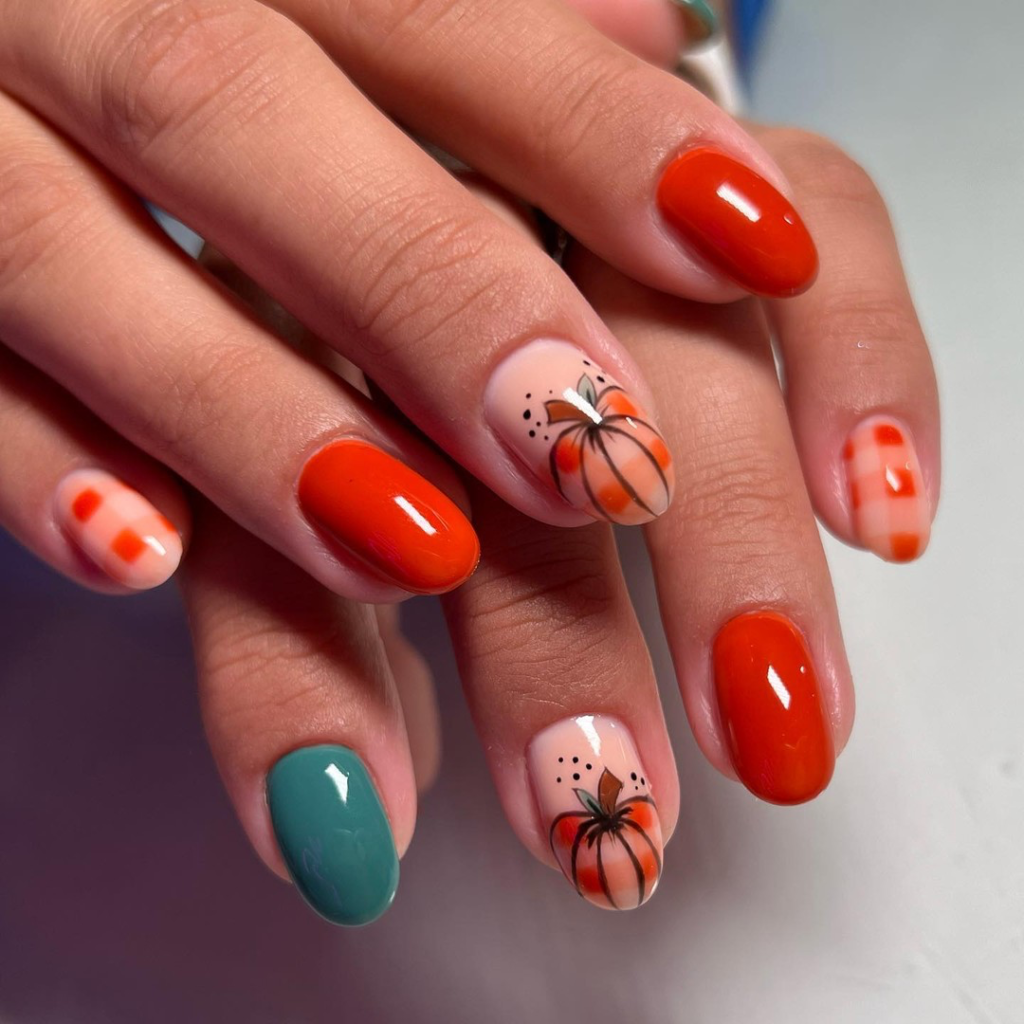 Pumpkin Nails