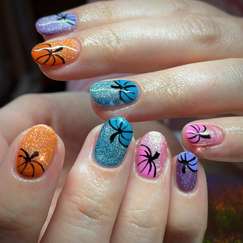 Pumpkin Nail designs 