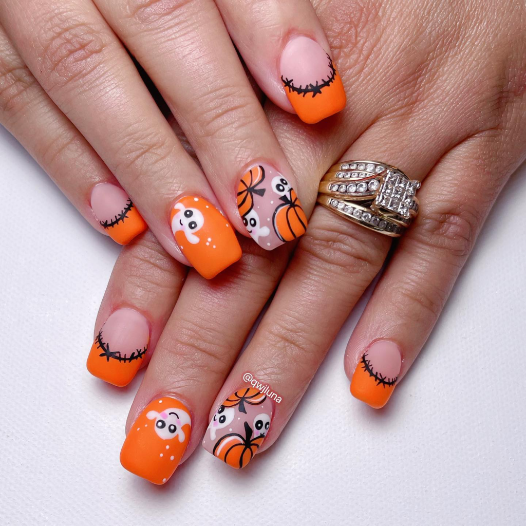 Pumpkin Nails