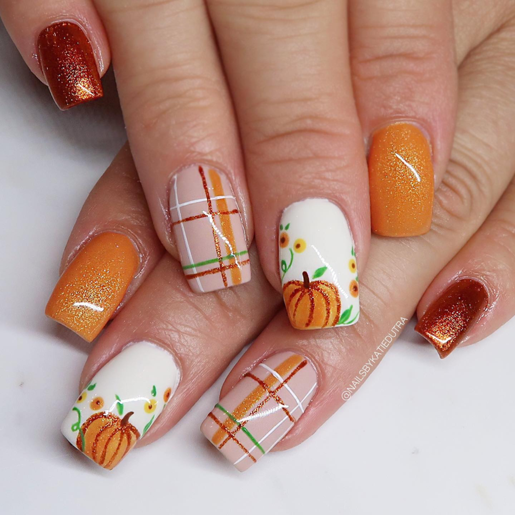 Pumpkin Nails