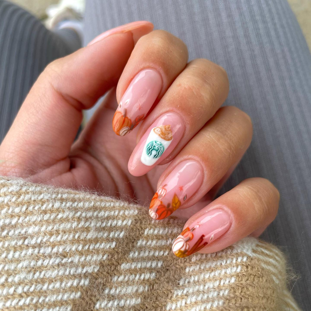 Pumpkin Nails