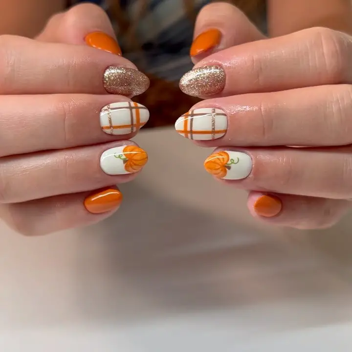 Pumpkin Nails