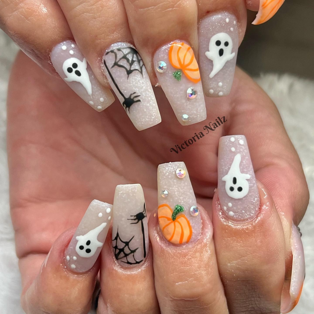 Halloween nail art designs