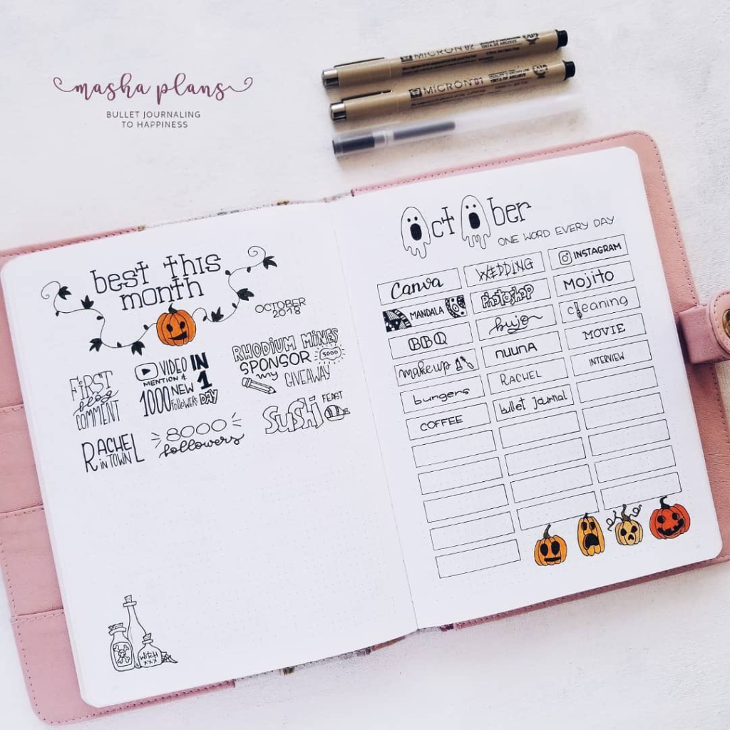 Fall bullet journal covers