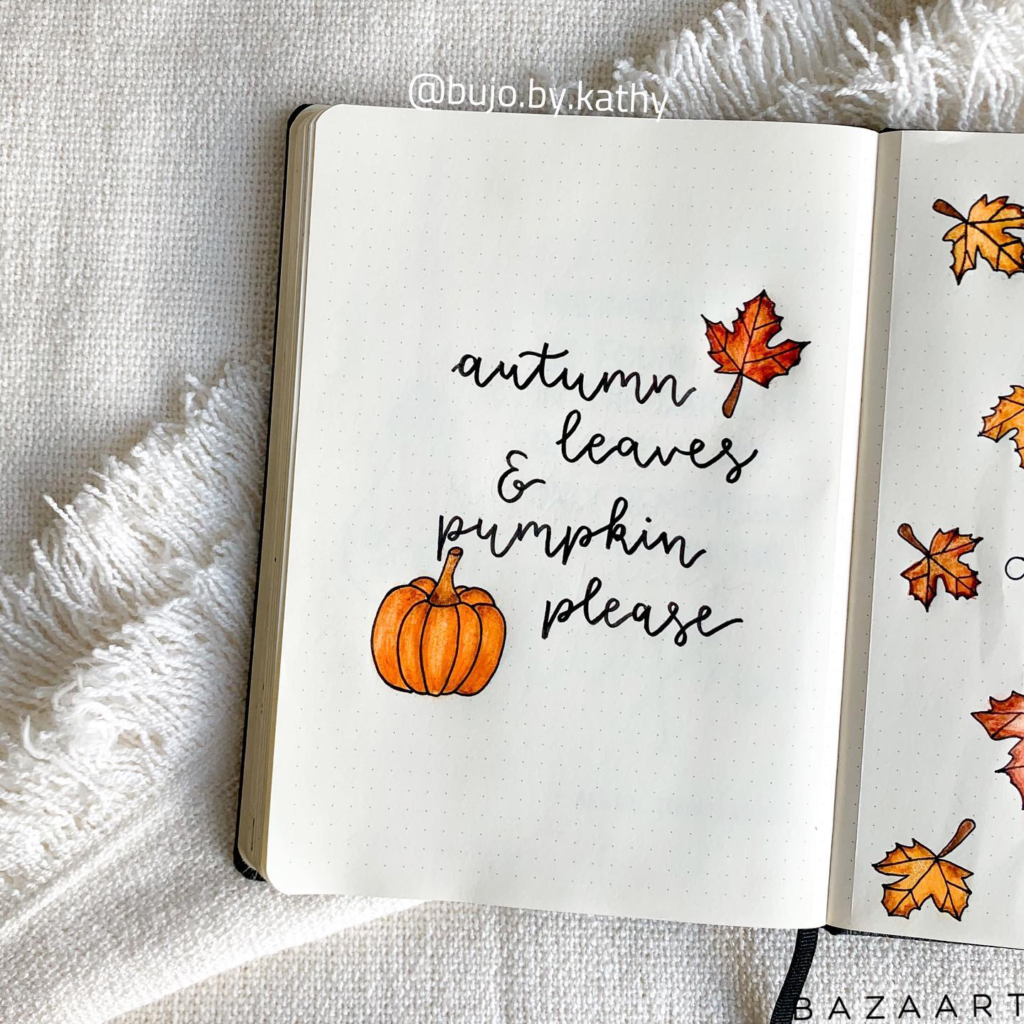 Fall bullet journal covers